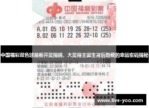 中国福彩双色球最新开奖揭晓,大奖得主诞生背后隐藏的幸运密码揭秘