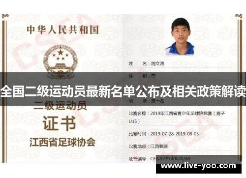 全国二级运动员最新名单公布及相关政策解读